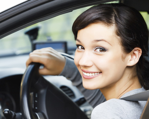 Photo of women driving in car